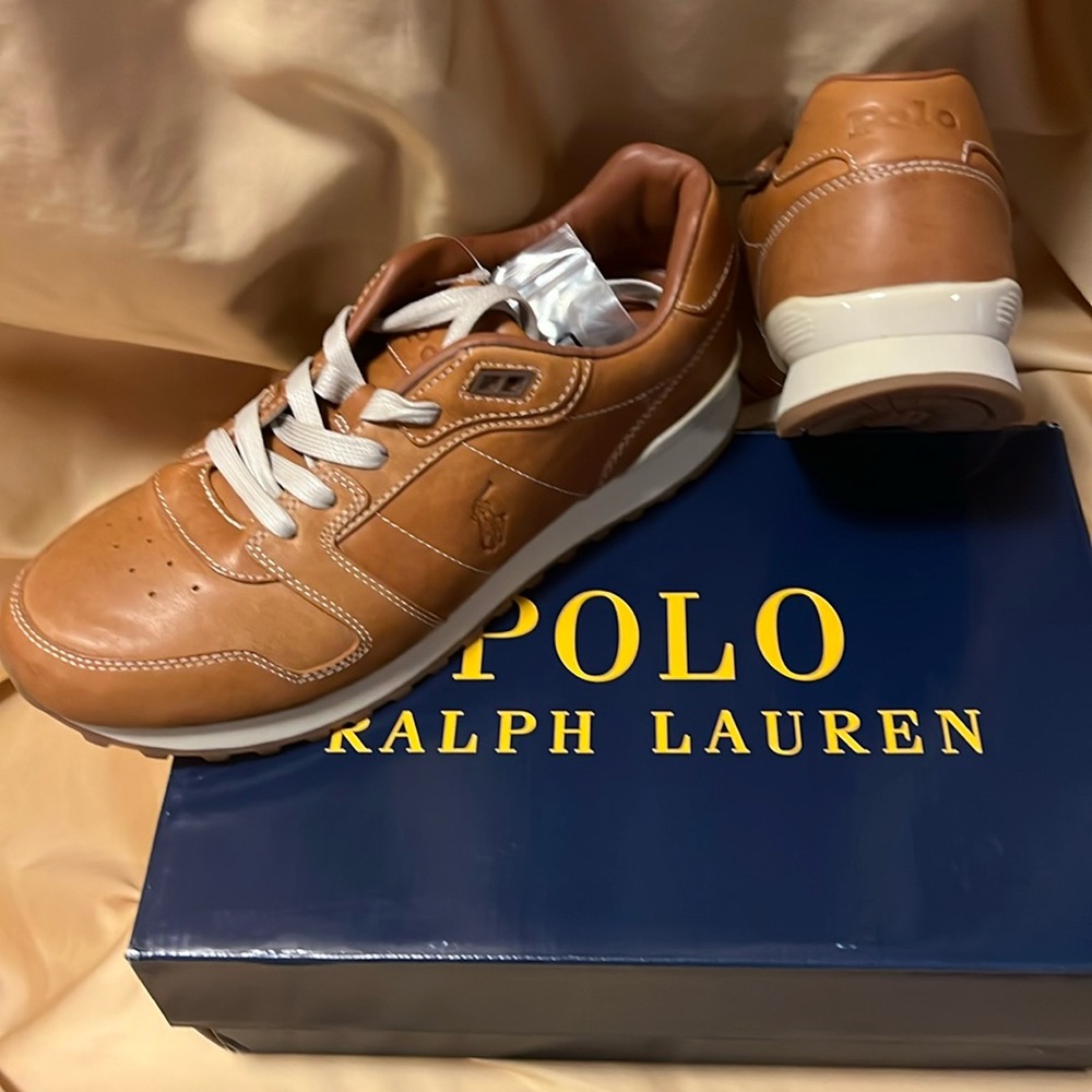 Polo Ralph Lauren leather sneaker, brand new